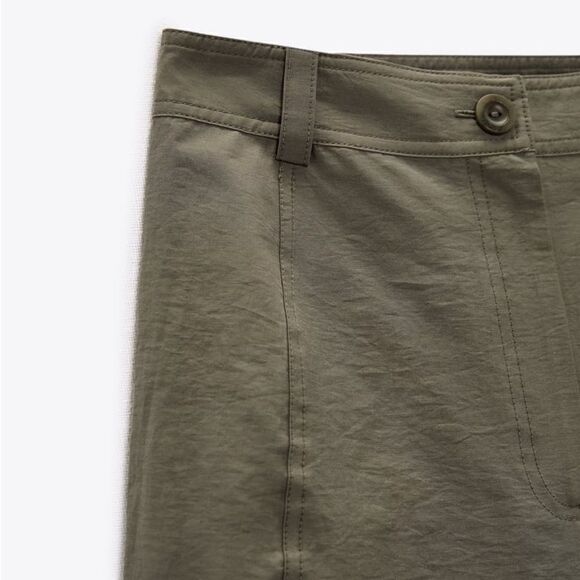 ZARA POPLIN CULOTTES - Picture 3 of 9